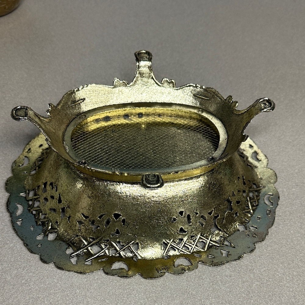 Ornate Gold Decorative Bowl - Picture 8 of 13